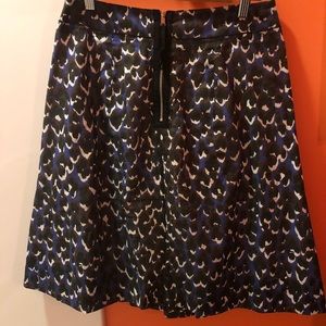Elie Tahari  Leopard Print A-Line Skirt